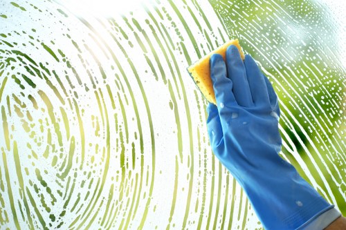 Local SE8 office cleaning team working in a mixed-use building