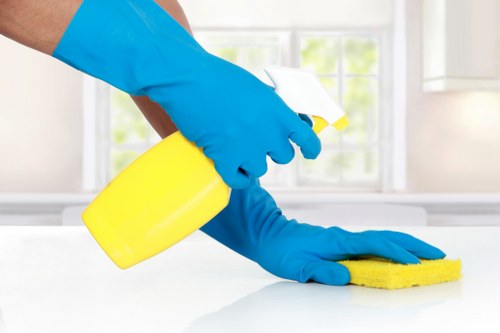 Professional hard floor cleaning in an SE8 residential hallway