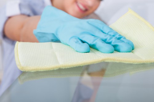 Deep carpet cleaning in a flat with careful access planning